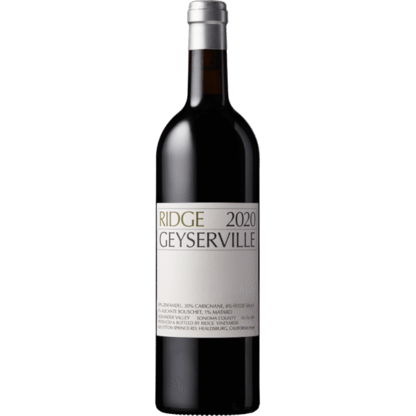 RIDGE ZINFANDEL GEYSERVILLE 2020